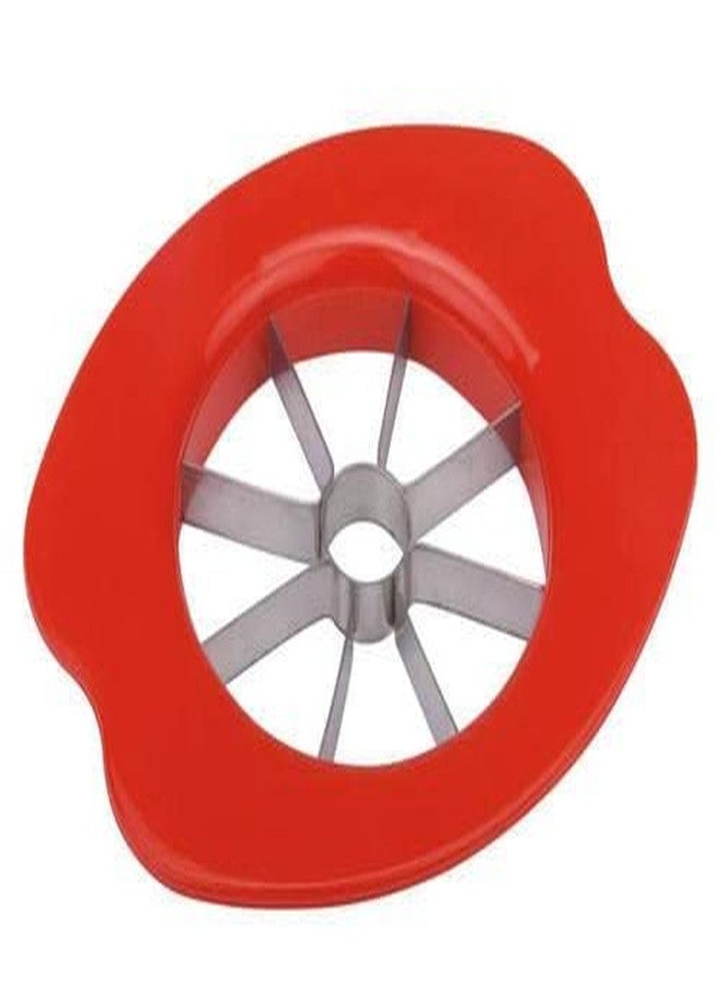 DeoDap Kitchenware Premium Plastic & Stainless Steel Apple Cutter/Fruit Slicer with 8 Blades (Red/Multicolor) - Image 4